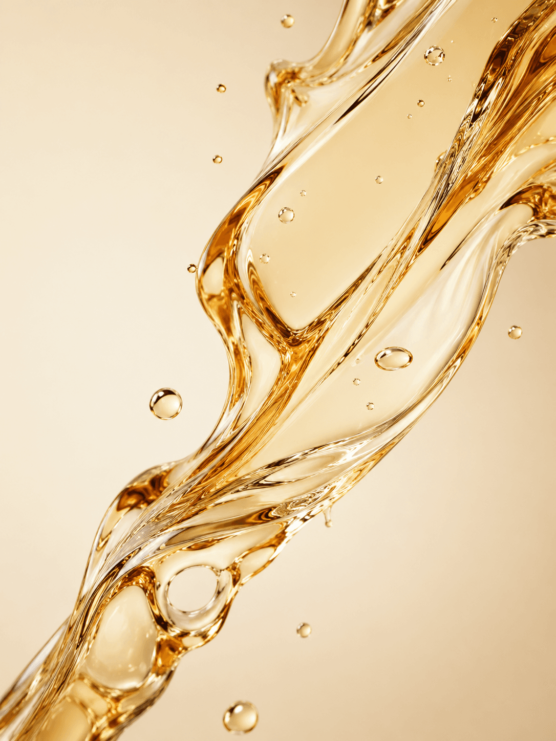 Golden hair oil texture